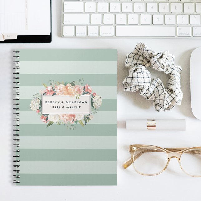 Antiker Blumenstreifen Notizblock (Von Creator hochgeladen)