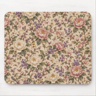 Antiker botanischer Rosengarten & Schmetterlingsmu Mousepad
