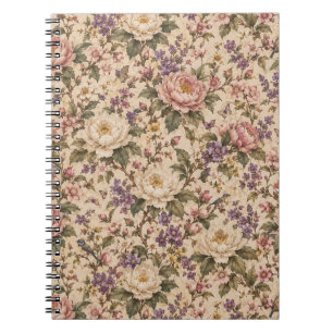 Antiker Botanischer Rosengarten & Schmetterlingsmu Notizblock