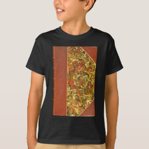 Antiker Bucheinband mit ornamentaler Schwirbelmust T-Shirt