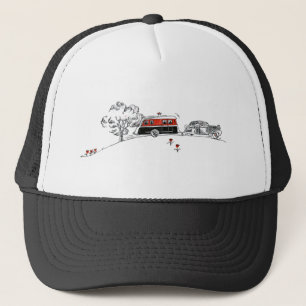 Antiker Camper und Auto Truckerkappe