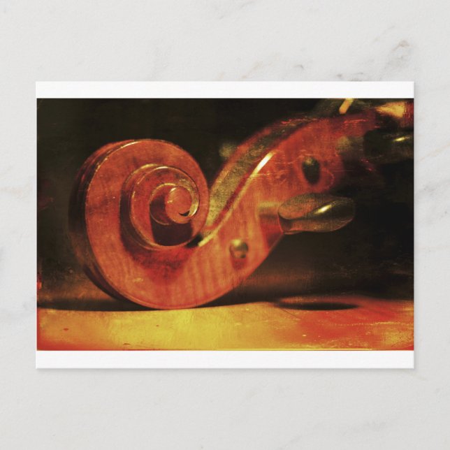 Antiker Cello Postkarte (Vorderseite)