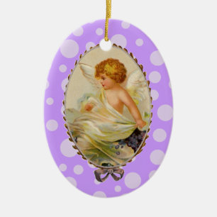 Antiker Cherub Keramikornament