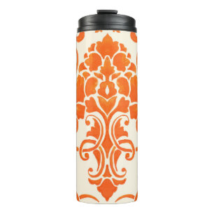 Antiker Damast: Elegante nahtlose Textur Thermosbecher
