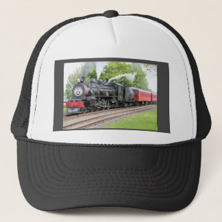 Antiker Dampfzug Motor Dunkelgrau Truckerkappe