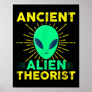 Antiker der Astronauten sagen: Ja, Alien Kopf Poster