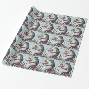 Antiker Deutscher Kölnischer Frosch Geschenkpapier