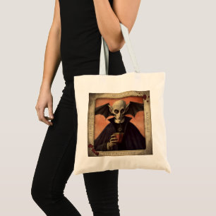 Antiker Dracula Böser Vampir Halloween Gruselig Tragetasche