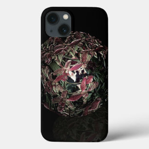Antiker einzigartiger rosa Orchidee Trinketball iPhone 13 Hülle