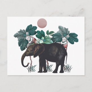 Antiker Elefant Postkarte