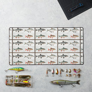 Antiker Fisch-Schreibtischunterlage Schreibtischunterlage