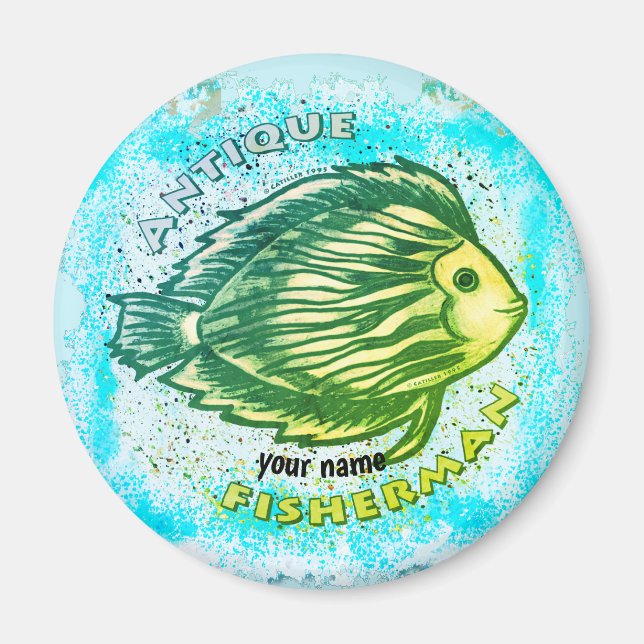 Antiker Fisherman-Magnet Magnet (Vorne)