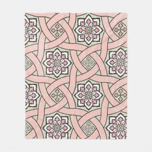 Antiker Fliesenhintergrund, nahtloses Pattern Fleecedecke