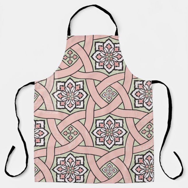Antiker Fliesenhintergrund, nahtloses Pattern Schürze (Vorderseite)