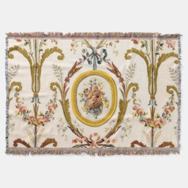 Antiker französischer Rokoko Flora Goldmedaille Decke