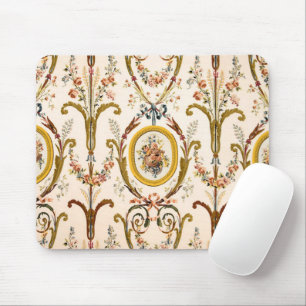 Antiker französischer Rokoko Flora Goldmedaille Mousepad