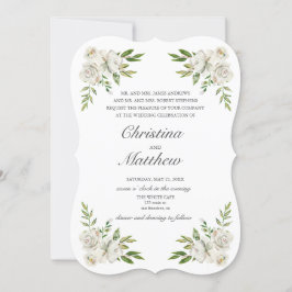Antiker Garten Vintage Blume Hochzeit Einladung