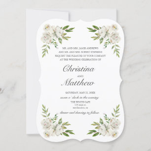 Antiker Garten Vintage Blume Hochzeit Einladung