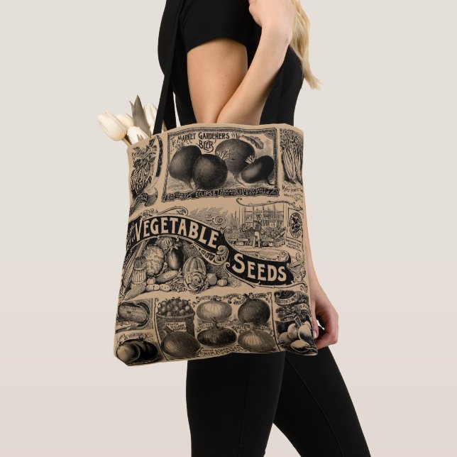 Antiker Gemüsemarkt Gemüsegarten Tasche (Von Nahem)
