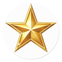 Antiker Goldstern-Umschlag-Siegel-Aufkleber