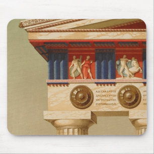 Antiker Griechischer Dorischer Tempel im Vintage-S Mousepad