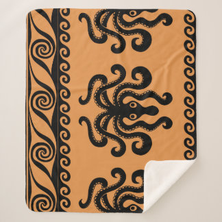 Antiker griechischer Oktopus, Wellenmuster Sherpadecke