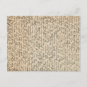 Antiker handschriftlicher Brief Postkarte