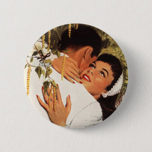 Antiker Heiratsantrag, Liebe und Romantik Button