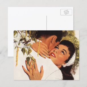 Antiker Heiratsantrag, Liebe und Romantik Postkarte