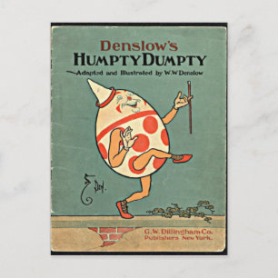 Antiker Humpty Dumpty Postkarte