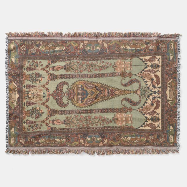 Antiker iranischer Perserteppich  Decke (Vorderseite)