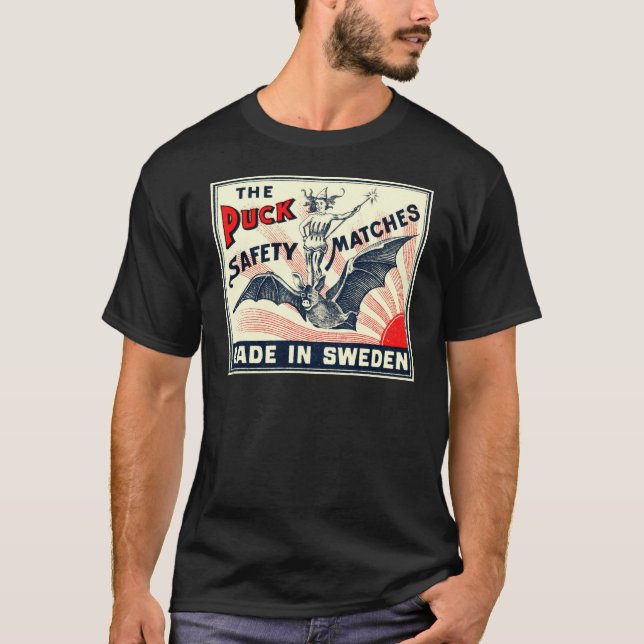 Antiker Kobold-Reitschläger-schwedischer T-Shirt (Vorderseite)