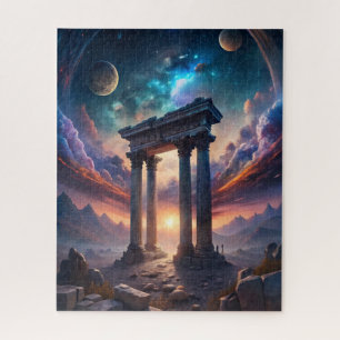 Antiker kosmischer Tempel - Ruinen der Fantasy Gal