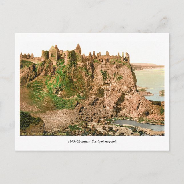 Antiker Landkreis Antrim Dunluce Foto Postkarte (Vorderseite)