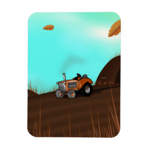 Antiker Landwirtschaftstraktor Magnet