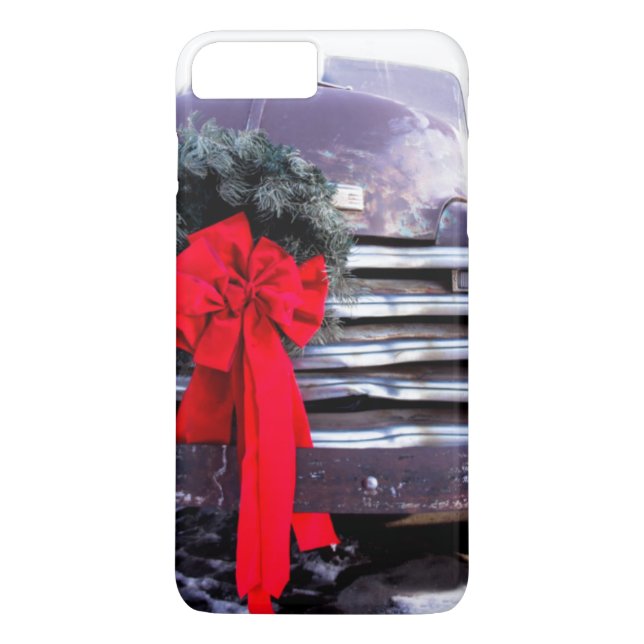 Antiker LKW mit festlicher Weihnachtsfeier Case-Mate iPhone Hülle (Rückseite)