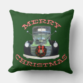 Antiker LKW Reversible Weihnachtskissen Kissen