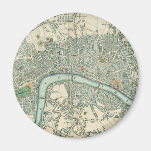 Antiker London-Kartenmagnet Magnet