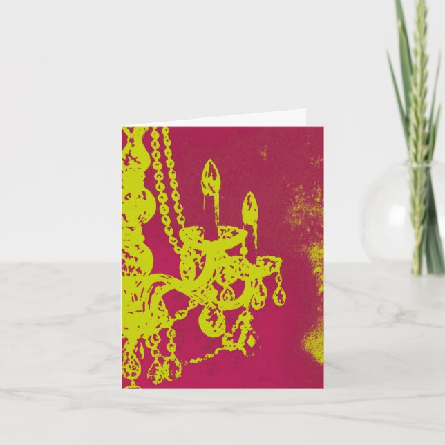 Antiker Lüster ~ Karte (Vorderseite)