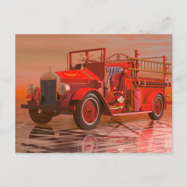 Antiker Motor Postkarte (Vorderseite)