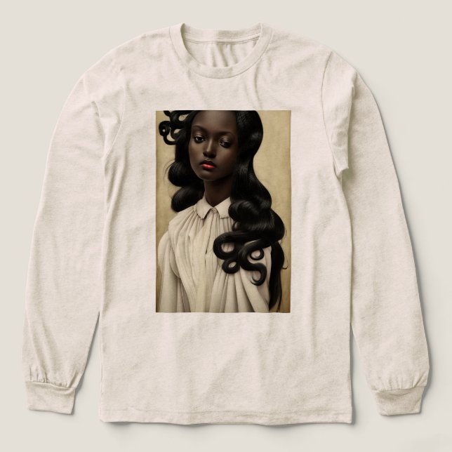 Antiker Onyx Tri-Blend Shirt (Design Vorderseite)