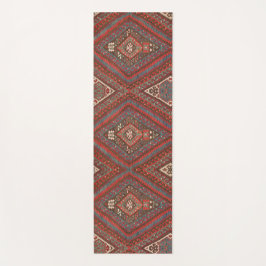 Antiker Orientalisch verblichenes Brown Kurdisch K Yogamatte