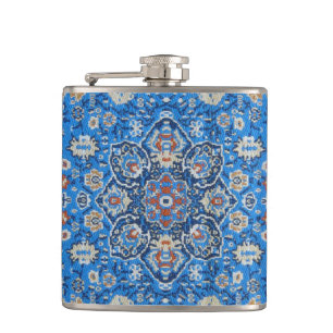 Antiker Orientalischer Blauturkkischer Perserteppi Flachmann