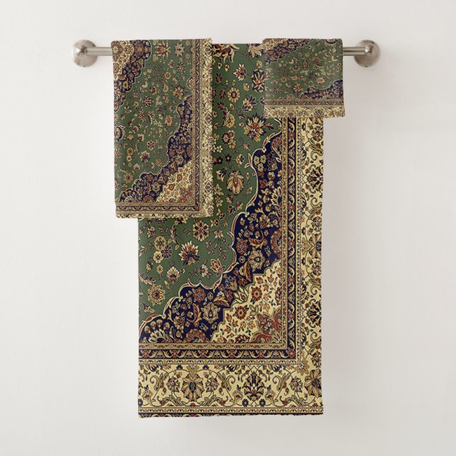 Antiker persischer Türkischer Rug Badhandtuch Set (Insitu)