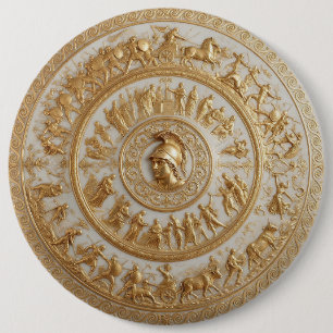 Antiker Porzellan-Schild des Achill Button