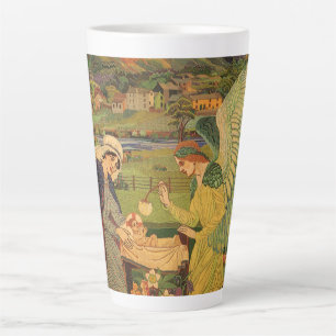 Antiker religiöser Wandteppich mit Jesus Christus  Milchtasse