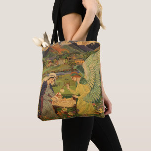 Antiker religiöser Wandteppich mit Jesus Christus Tasche
