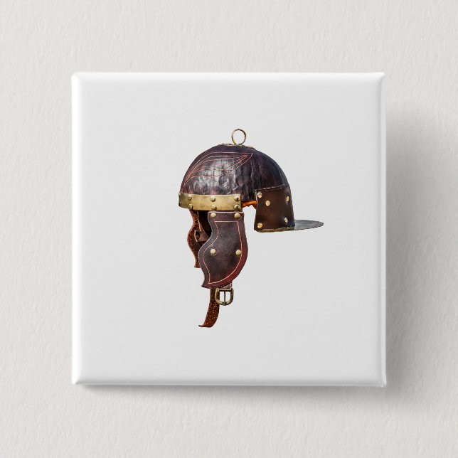 Antiker römischer Militärhelm Button (Vorderseite)