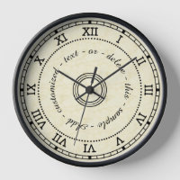 Antiker römischer Numeral hellbrauner Marmoreffekt