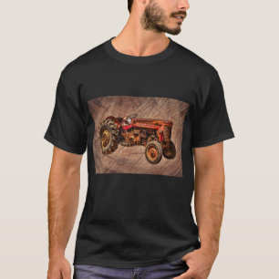 Antiker roter Traktor T-Shirt